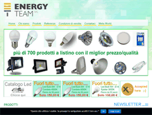 Tablet Screenshot of energyteamsrl.it